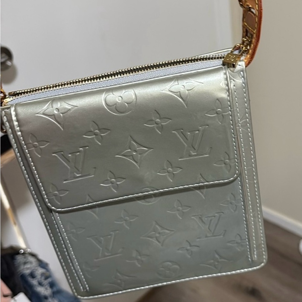 Louis Vuitton Vintage Y2K Vernis Mott Monogram Canvas Mini Bag Shoulder Purse - Picture 7 of 7